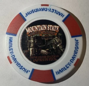 Harley Davidson Poker Chip HD Mountain State in Delbarton, WV geschlossen 30.08.25 - Bild 1 von 2