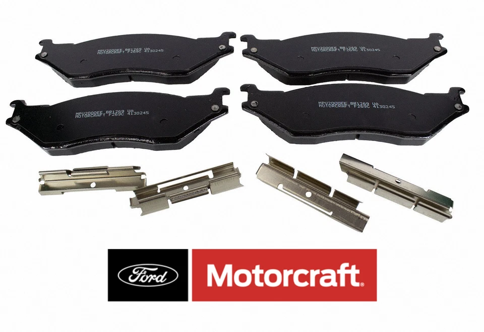 Juego de pastillas de freno de disco - pastillas delanteras MOTORCRAFT para FORD E550 F450 F550 Super Duty Foto 1 de 2