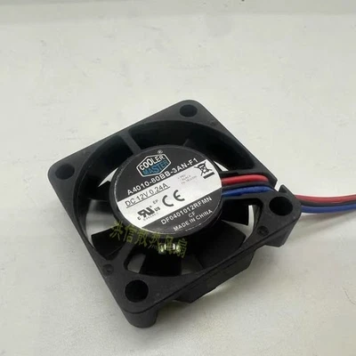 COOLER MASTER A4010-80BB-3AN-F1 DC12V 0.24A 40*10MM 3-Wire Cooling Fan - Image 1 of 3