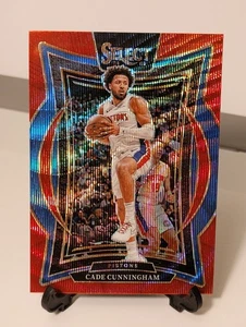2024-25 Panini Select - Concourse Cade Cunningham #65 Red Wave Prizm - Bild 1 von 4
