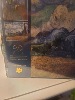 2 novos quebra-cabeças Van Gogh 500 peças 16 X 20  - Imagem 1 de 3