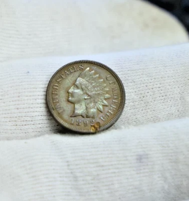 1892 US Indian Cent 1c AU (Ding) - Image 1 of 2