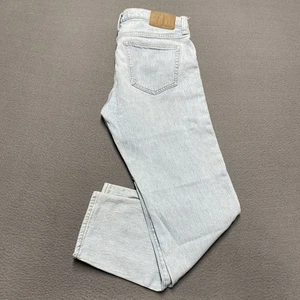 Pantalones de mezclilla Madewell Jeans para hombre 34x30 azul lavado claro relajado cónico elástico - Imagen 1 de 15