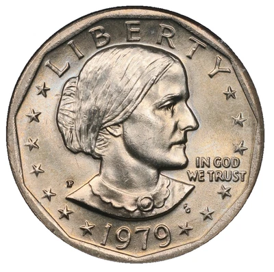 Llanta ancha 1979-P $1 NGC MS 67 ~ Low Pop Susan B Anthony Dollar variedad Foto 1 de 3