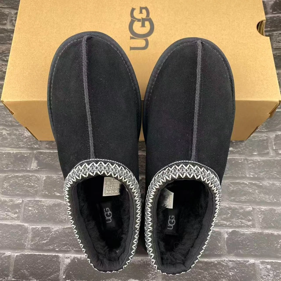 UGG Women's Tasman Black Women's Shoes Suede Wool Slippers with Box US 6-11 - Image 1 of 4