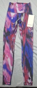 Lululemon Wunder Train HR Tight 28" DICR Multicolor Women's Size 2 New With Tags - Picture 1 of 6