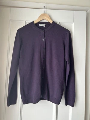 Peter Hahn Pure Wool Classic Button Front Cardigan Size 10 - Image 1 of 4