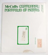 1970 McCalls Centennial Portfolio Prints (4) 1870 Godey's Fashion Art Xmas Gift