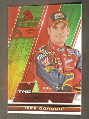 Jeff Gordon 2006 Press Pass Premium In The Zone Red Parallel #G84 (49/100) - Image 1 of 2