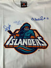 Ny Islanders T Shirt Signed Derek King, Mathieu Schneider, Darius Kasparaitis