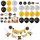 2024 New Year Party Decoration Latte Cake Balloon Set Decorations
