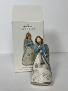 Hallmark Keepsake Ornament 2010 Musical Messenger Blue White Angel - Picture 1 of 5