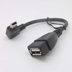 90Degree 4 Angle Mini 5pin USB Male to USB Female Charger Data Adapter cable