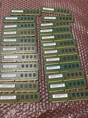 LOTE DE 23 x 2 GB Micron DDR3 1600 MHz Memoria de Escritorio MT8JTF25664AZ-1G6M1, 46 GB Foto 1 de 4