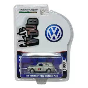 Greenlight Club V-Dub 1969 Volkswagen Squareback Panel RAW CHASE 1:64 Diecast - Picture 1 of 3