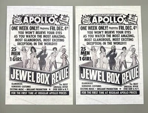 The Apollo Theater - JEWEL BOX REVUE - 25 MEN AND 1 GIRL SHOW - POSTCARDS - Picture 1 of 4