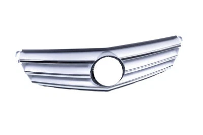 Front Silver Gray Grille With Chromed Trim For Mercedes-Benz C250,C300,C230,C350 Foto 1 de 4