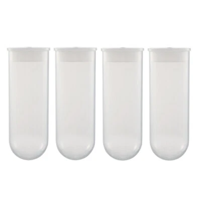 10 Pcs 100ml Plastic Centrifuge Tubes with Attached Cap Round Bottom - Image 1 of 3