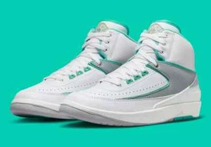 Air Jordan 2 Retro Women's Shoes White/Crystal Mint Sz10, 11 FN6755 100 - Picture 1 of 8