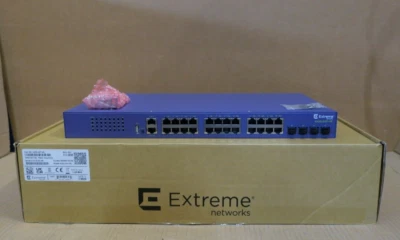 New Extreme Networks X435-24T-4S 24-Port Managed Gigabit Switch 1U - Image 1 of 4