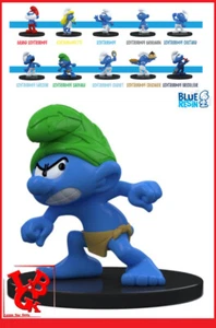 SCHTROUMPFS Le Schtroumpf Sauvage Statue Résine 11Cm Puppy Blue PEYO # Neuf # - Foto 1 di 2