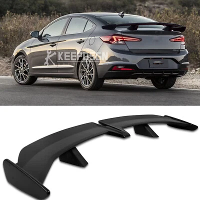 For Hyundai Elantra 54" GT PRO Style Rear Trunk Spoiler Racing Wing Matte Black Foto 1 de 4