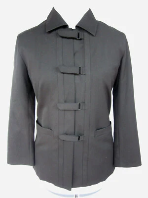 Issey Miyake mainline 80s VTG black jacket buckles RARE - Image 1 of 4