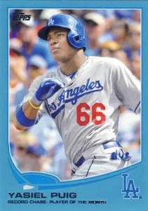 2013 Topps Update YASIEL PUIG Walmart Blue Rookie Dodgers #US46 QTY Avail - Picture 1 of 1