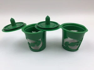 2 Piece K-cup K Carafe Coffee Filter Pod For Keurig 2.0 1.0 Cofee Reusable Green - Picture 1 of 6