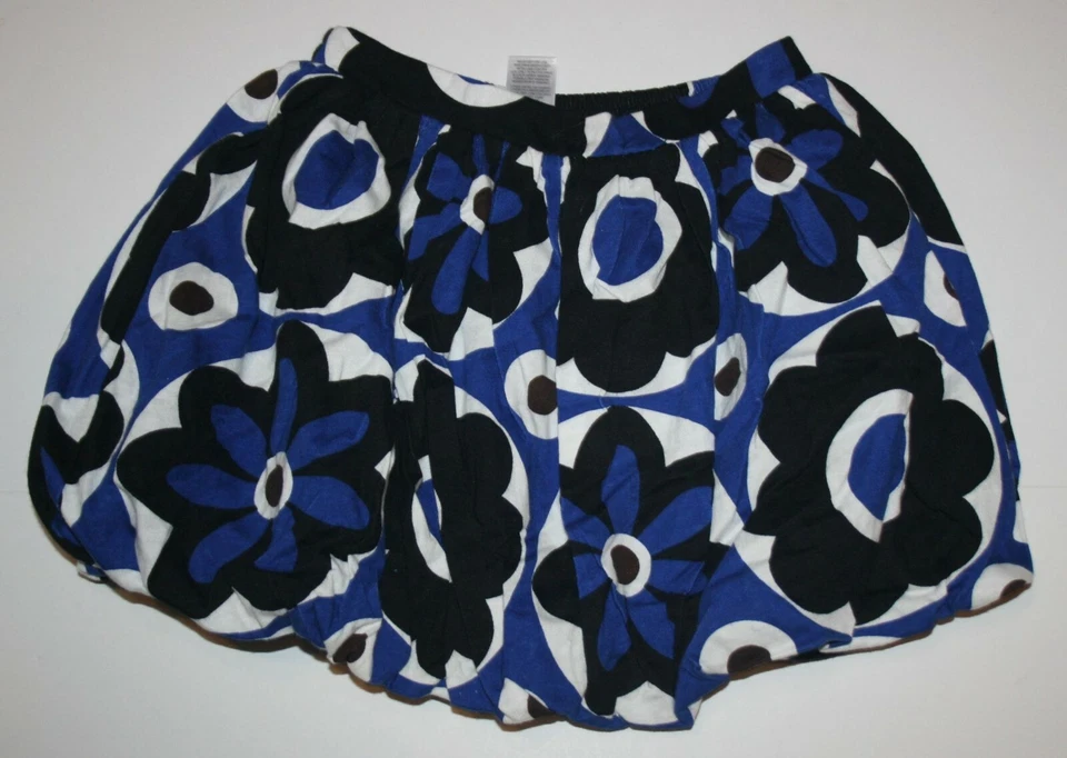 Nueva Falda Carter's Niñas 4T Dobladillo Burbuja Azul Marino Negro Blanco Floral Tejido Suave Foto 1 de 1