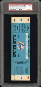 1977 Toronto Blue Jays Opening Game Ticket Stub PSA 7 NM POP 5 - Picture 1 of 2