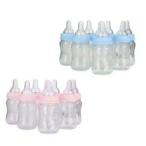 12 24 Fillable Bottles Baby Shower Favors Blue Pink Party Decorations Girl Boy