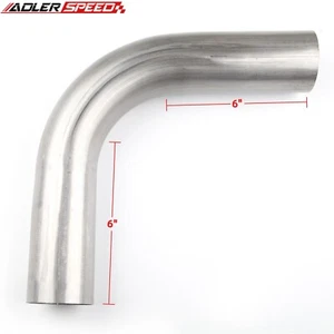 409 Stainless Steel 2.25" 2 1/4 inch Exhaust Mandrel Bend 90 Degree Pipe Tubing - Picture 1 of 10