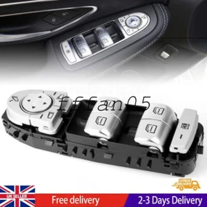 Driver Window Switch For Mercedes W205 S205 X253 /C253 A2229056800 A2059056811 - Picture 1 of 10