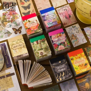 Papel póster de plantas vintage 100 un. no pegatinas álbum de recortes hágalo usted mismo diario basura artesanía - Imagen 1 de 16