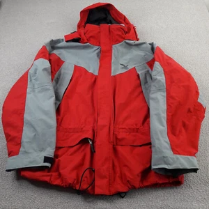 Salewa Mens Jacket XL Red Walking Hiking Waterproof Hooded Coat Mountain Hooded - Picture 1 of 18