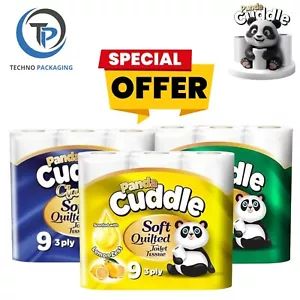 Quilted Luxury 3ply Toilet Tissue Rolls Lemon, Aloe Vera Panda | Pack Of 45 & 90 - Picture 1 of 19