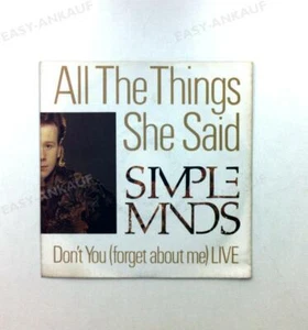 Simple Minds - All The Things She Said Ger 7in 1986 ' - Picture 1 of 1