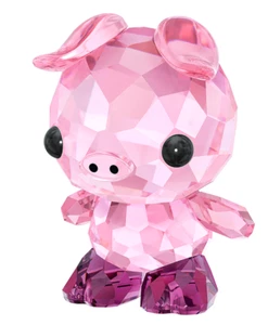 NEW SWAROVSKI CRYSTAL DETERMINED PIG  ZODIAC FIGURINE #5302557 BRAND NIB RARE FS - Picture 1 of 1