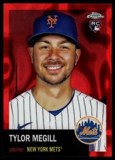 2022 Topps Chrome Platinum Anniversary TYLER MEGILL RED LAVA REFRACTOR 2/5 #496