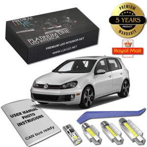 VW Golf 6 LED Kit Interior Premium 11 SMD Bombillas Blancas Libre de Errores MK VI 5K1 - Imagen 1 de 12