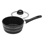 Non-Stick Saucepan Aluminium Induction Granite Coated Cooking Pot with Lid