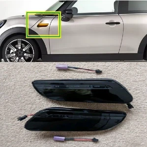 F4 MINI Cooper S JCW LED Dynamic Sequential Flowing Indicators LCI2 Smoked - Picture 1 of 5