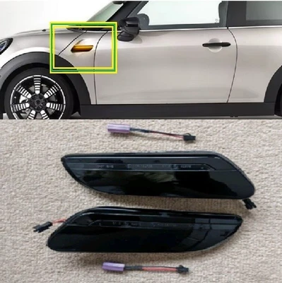 F4 MINI Cooper S JCW LED Dynamic Sequential Flowing Indicators LCI2 Smoked - Image 1 of 4