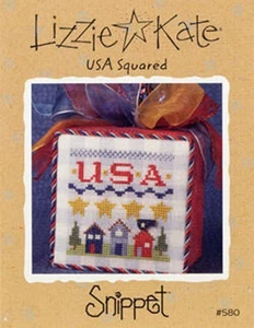 USA Squared by Lizzie Kate cross stitch pattern - Picture 1 of 1