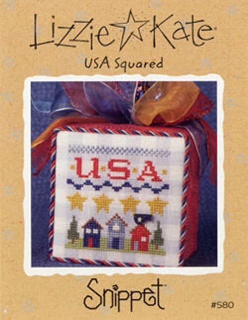 USA Squared by Lizzie Kate cross stitch pattern - Image 1 of 1