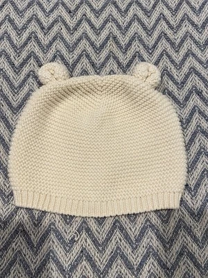 Sombrero oreja de oso tejido crema GAP para bebé - talla 12-18 meses Foto 1 de 4