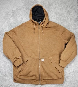 Carhartt Rain Defender Hoodie Jacket Men’s 3XL Tall Loose Fit Thermal Lined - Picture 1 of 9