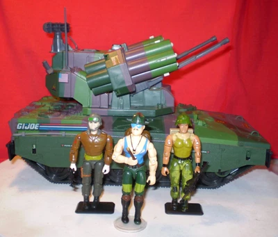 GI JOE 1989 ECUALIZADOR TANQUE MERODEADOR + CONDUCTOR SGT masacre bastón raro de colección ** Foto 1 de 4
