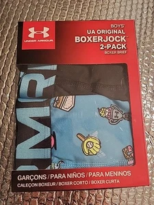 UA ORIGINAL BOYS BOXER JOCK 2-PACK UNDER ARMOUR 10-12 Big Kids - Picture 1 of 5
